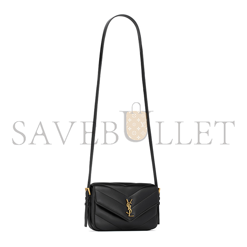 YSL LOULOU TOY CROSSBODY IN MATELASSÉ LAMBSKIN 873156AAEAX1000 (21*14*5cm)
